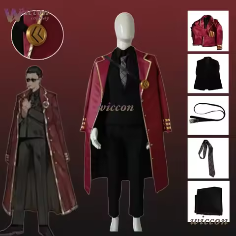 Game Limbus Company Thumb Soldier Boris Cosplay Costume Outfit Coat Pants Full Set Halloween Carniva