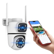 1pc WiFi Smart Security Camera, 5MP 2.4G/5G Dual Band Cameras Security Wireless Indoor & Outdoor, 36