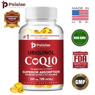 pslalae Ubiquinol CoQ10 Natural water and fat soluble C0Q10 supplement with excellent absorption, pa