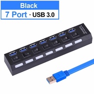USB HUB 7 PORT 3.0 HIGH SPEED 5GBPS PREMIUM QUALITY WITH LED LIGHT