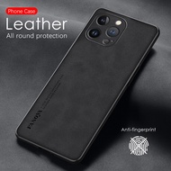 Sheepskin Leather Coque Case For Iphone 13 Pro Max Aifon I Phone  XS XR 7 8 Plus SE 2022 Camera Protect Silicon Cover
