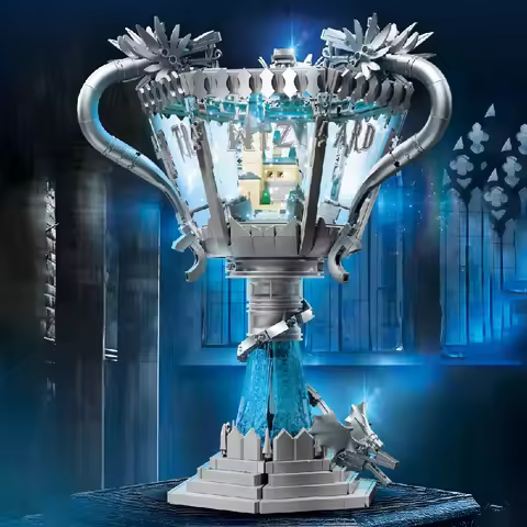 1169PCS Goblet of Fire Building Blocks Magic Movie Triwizard Tournament Trophy CollectionModel DIY A