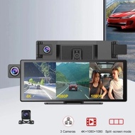 CAR DVR / DASHCAM 3 CAMERA 10.26" 4K + GPS + WIFI SUPPORT AUTOCAR PLAY & MIRRO-Megavia Store