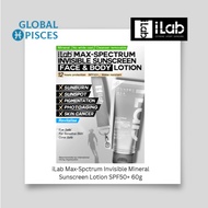 iLab Max-Spctrum Invisible Mineral Sunscreen Lotion SPF50+ 60g for scuba diving