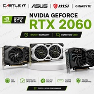 ASUS MSI GIGABYTE NVIDIA GeForce RTX 2060 6GB GDDR6 Used Graphics Card