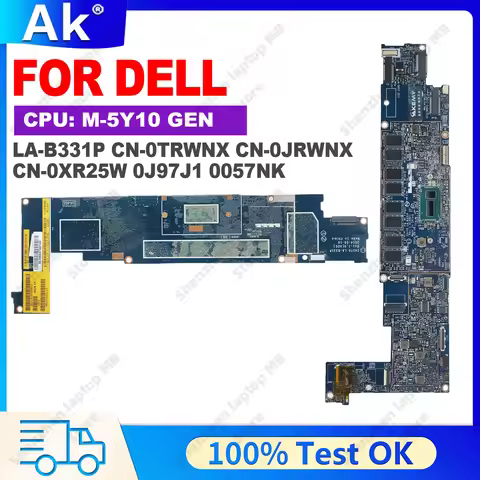 For DELL 13 7350 LA-B331P ZAU70 Laptop Motherboard CN-0TRWNX CN-0JRWNX CN-0XR25W 0J97J1 0057NK Noteb