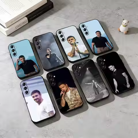 L-Liam Payne Handsome Singer Phone Case Black Silicone Soft For Samsung Galaxy A73,A72,A71,A70,A53,A