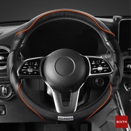 36CM 38CM Car Steering Wheel Cover Car Steering Wheel Leather Cover Genuine Leather Steering Wheel C