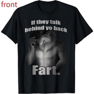 If They Talk Behind Yo Back Fart Funny Meme T-Shirt, Casual Unisex Cotton Top, Hilarious Graphic Tee