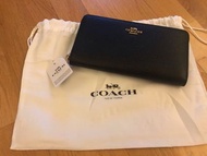 Coach 長銀包 black long wallet