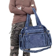 New store openingStreet style Y2K fashionable womens motorcycle tote bag with large capacity and mul