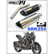 SRK250 Exhaust Short Slip On Piping Stainless Steel Project79 Muffler Project 79 QPM06SV/BK/CB Ekzos