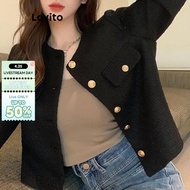 Lovito Casual Coat Plain Padded Coat for Women LNA71497