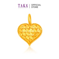 TAKA Jewellery 916 Gold Big Heart Pendant