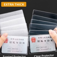 Thick Transparent Frosted Anti-Magnetic ID Card Holder ID Holder Bank Card Holder IC Membership Card