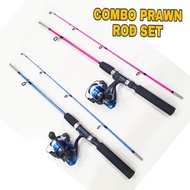 4 Kaki Prawn Fishing Rod Set Joran Pancing Udang Ikan