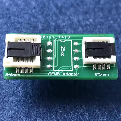 QFN8 /WSON8/MLF8/MLP8/DFN8 TO DIP8 universal two-in-one socket/adapter for both 6*5MM and 8*6MM chip