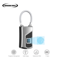 Smart Padlock Luggage Backpack Lock Anti-theft Door Lock Locker Lock Waterproof Fingerprint Lock