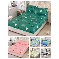 JS Canadian Fabric King Size Only Fully Garterized Solo Bedsheet (Bedsheet Only)(72x80x8Cm)
