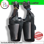 Flag pole carrier Good quality leather / Flag pole holder