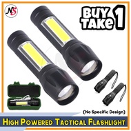 BY1TAK1 Tactical Flashlight XPE+ Police Cree LED Built-in Battery Flashlight Rechargeable Flashlight