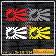 car sticker JDM RISING SUN (CUTOFF STICKER)