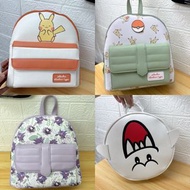 日本 Pokemon 寵物小精靈 比卡超 耿鬼 & Mario Boo 主題皮革 童裝 背囊