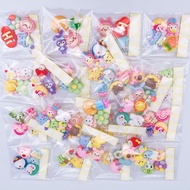 【4pcs/bag】3D Water Cup Stickers Kawaii Cartoon Mobile Phone Stickers 3D Resin Accessories Refrigerator Stickers Hand Account Sticker