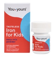Tasteless Iron for Kids + Toddlers- 4-Month Supply- No Sweeteners, Flavors or Preservatives. Add to 