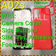 (4 Color) NEW ORI Full Housing Power Volume Button Middle Frame Battery Cover Samsung Galaxy A02s /A