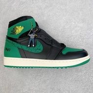 A/j AJ1 Golf Golf High-Top Sneakers Practical Basketball Shoes Joint Black Green FJ0849-001