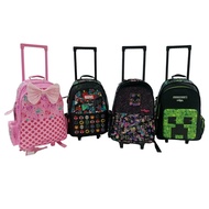 Smiggle Bag Sling Bag Smiggle Wheel Bag Smiggle Trolley Trolley Trolley Smiggle Push Bag Children's 