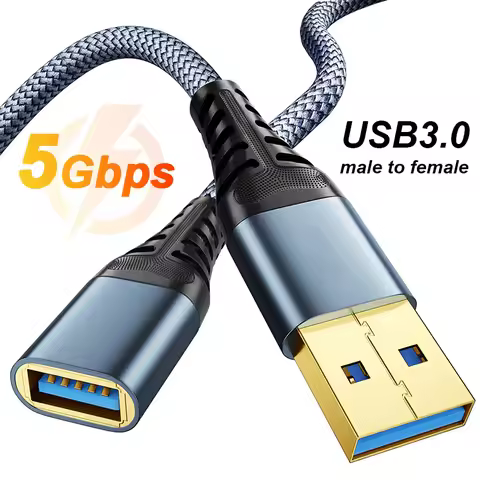 USB 3.0 Cable USB Extension Cable Male to Female Data Cable USB Extender Cord for Laptop PC TV USB E