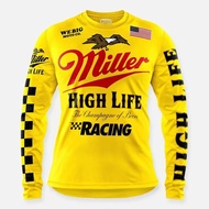 【热卖】薄款法拉利赛车服摩托车降服长袖速干越野山地车骑行服复古20250818