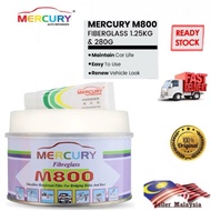 [ MERCURY ] (M800) Fiberglass Putty 280g | With Hardener | Car Repair Filler | Rough / Smooth