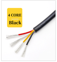 UL2464สาย AWG24สีดำ10ม. 2 3 4 5 6 7 8 9 10แกนสายสัญญาณทองแดงพีวีซีหุ้มฉนวนสายไฟปลอกหุ้ม