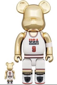 舖交收現貸Bearbrick USA Jordan 1992 team 夢幻隊 白色 400% & 100%