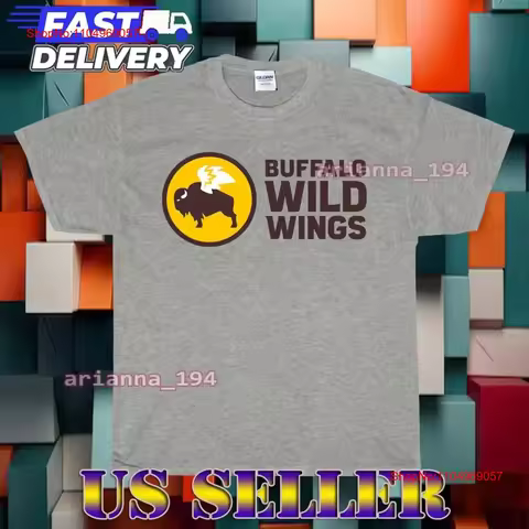 NEW SHIRT BUFFALO WILD WINGS LOGO T FUNNY AMERICAN UNISEX SIZE S TO 5XL vintage Washed homme Breatha