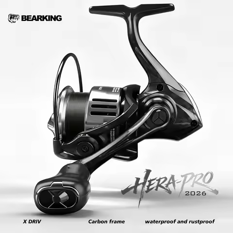 BEARKING New Product HERA-PRO 1000-3000 5.2:1 Fishing Reel 6+1 Stainless Steel Bearing Traction Syst