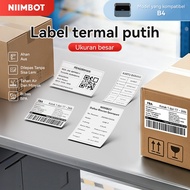 Niimbot B4 White Large Size Thermal Label Paper Fixed Aset Waterproof Shipping Label Package Logisti