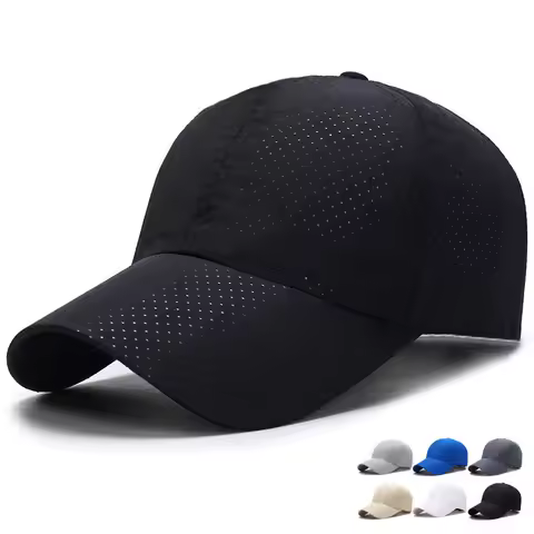 Hat Men Spring Summer Solid Color Mesh Cap Baseball Cap Women Autumn Korean Edition Sunscreen Hat Me