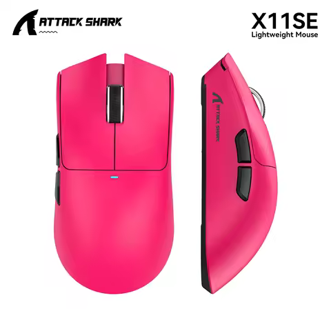 Attack Shark X11 X11SE Wireless Gaming Mouse,1000 Hz,2.4G RGB Optical Mouse,16000 DPI,Ergonomic Comp