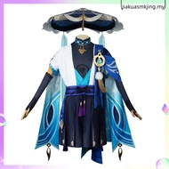 Genshin Impact Sanbing Wanderer Cosplay Costume Full Set