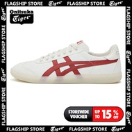 【Onitsuka Tiger flagship store】Onitsuka Tiger Tokuten white red Mens and womens sports shoes casual 