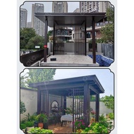 Awning Villa Outdoor Pavilion Courtyard Leisure Sunshine Room Aluminum Doors Windows Broken Bridge G