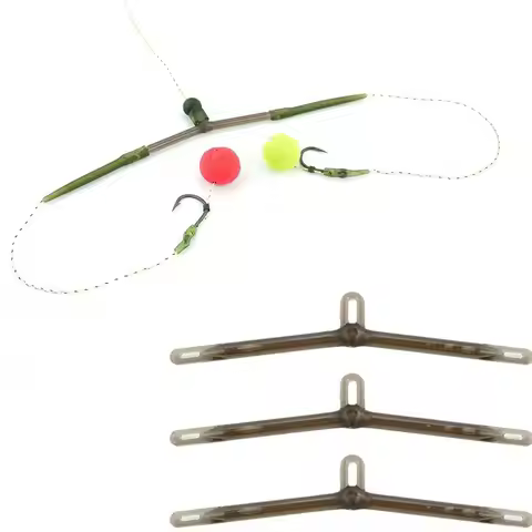 Anti Tangle Fishing Line Space Bifurcation No Hooks Flat Anti Tangle Sleeves 2 Baits Eight Type Fish