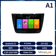 Acodo 2din Android12 9 นิ้วCarplay Android HeadunitอัตโนมัติสำหรับMG ZS 2017-2019รถสเตอริโอ8G RAM 12