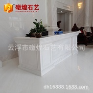 Front Desk Reception Counter Cashier Counter Bar Counter Natural Marble Welcome Desk Customer Servic