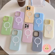 Candy Color Magnetic Phone Case For iQOO Z9X Z9 Turbo Z7i Z6 Lite Z5 Z5X Z3 U5 U5E U3 U3X5G 4G Cute 