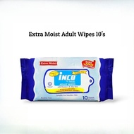 PUREEN Inco Fragrance Free Adult WIpes 10's